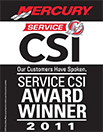 2017 Mercury Service CSI Award Winner 2011.